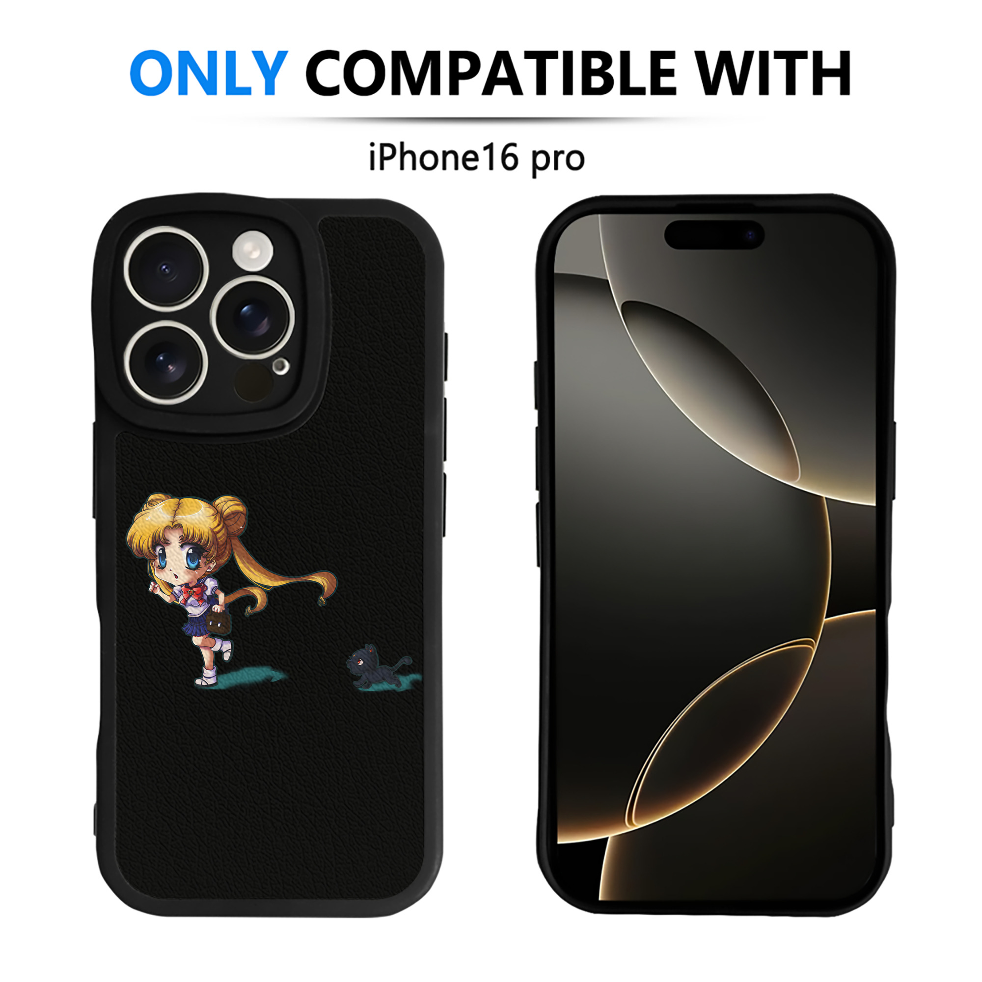（画像用） 美少女戦士セーラームーン 愛野 美奈子 あいの みなこ Sailor Moon Aino Minako 【iPhone 16シリーズ対応】シリコンスマホケース（レザー調） 材質：シリコン